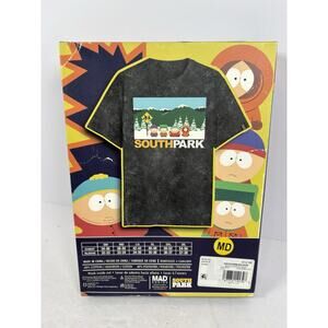 South Park Men's Graphic Tee with VHS Style Box Package Size Medium